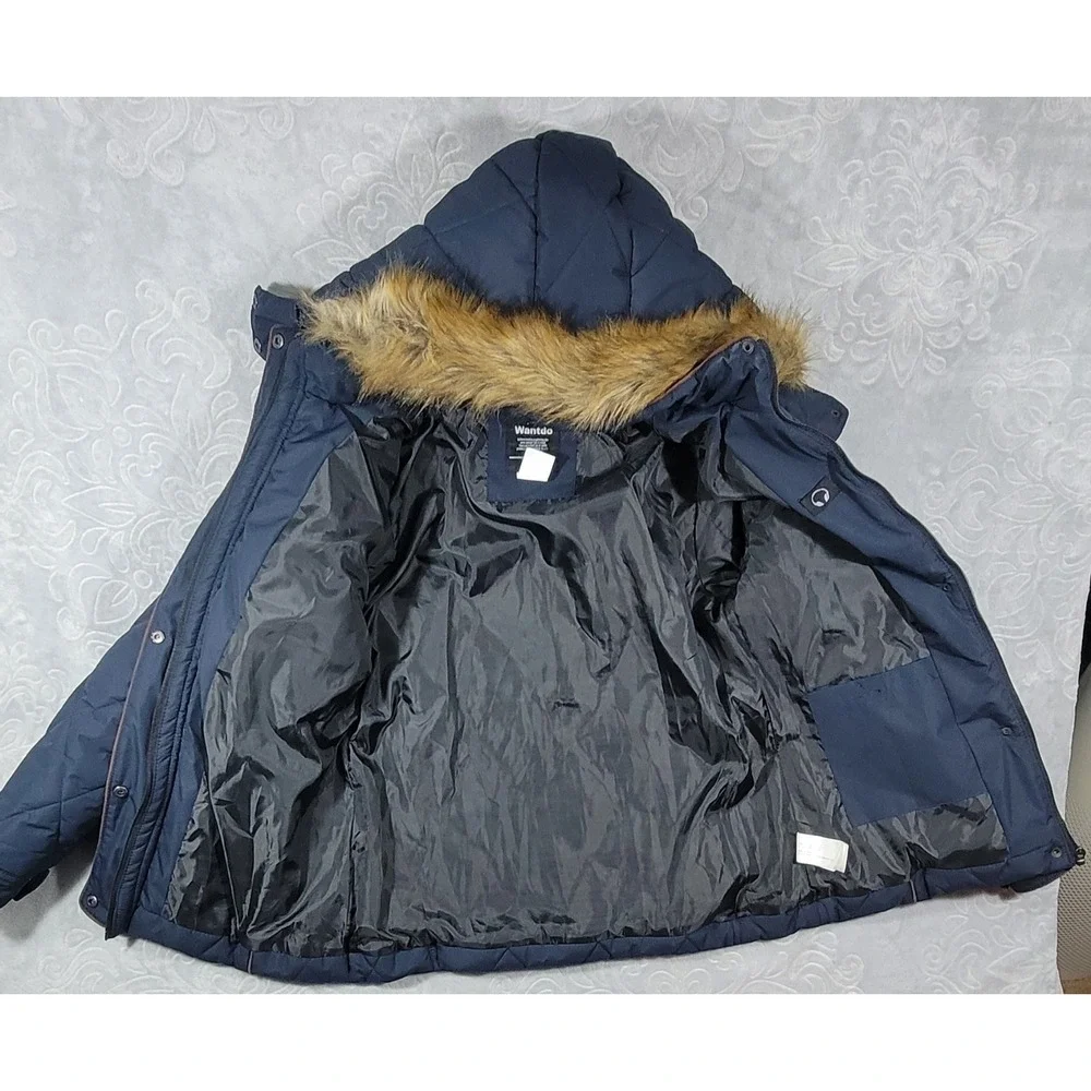 Wantdo Women's‎ Warm Winter Coat Quilted Jacket Insulated Jacket with Fur Hood